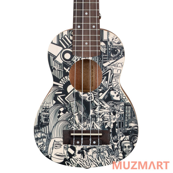 Cascha HH-2601 Art Series Укулеле сопрано, с чехлом