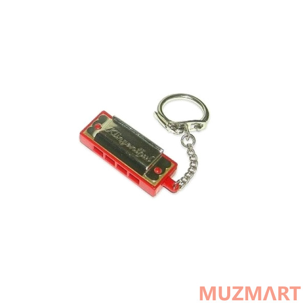 Seydel Sohne 60040ROT Губная гармошка миниатюрная, с кольцом для ключей, красная