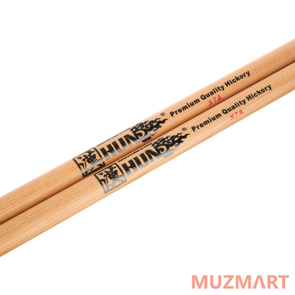 HUN 10101001007 Natural Series X7A Барабанные палочки, орех гикори