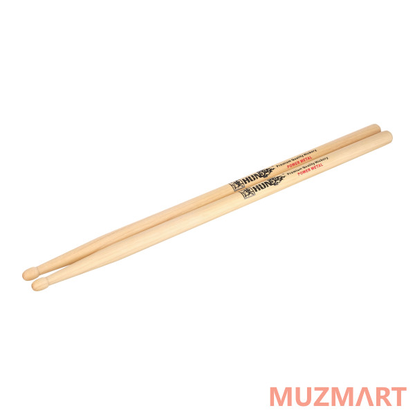 HUN 10101001026 Natural Series Powermetal Барабанные палочки, орех гикори