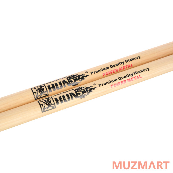 HUN 10101001026 Natural Series Powermetal Барабанные палочки, орех гикори