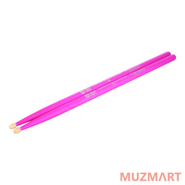 HUN 10101003024 Fluorescent Series 5A PURPLE Барабанные палочки, фиолетовые, орех гикори