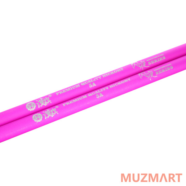 HUN 10101003024 Fluorescent Series 5A PURPLE Барабанные палочки, фиолетовые, орех гикори