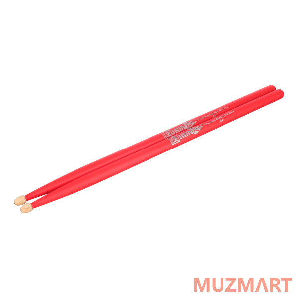 HUN 1010100201017 Colored Series 5A RED Барабанные палочки, орех гикори, красные