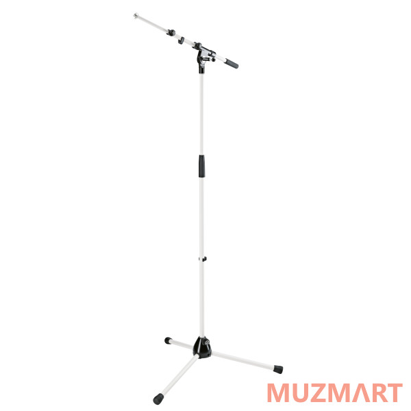 K&M 21090-300-76 Стойка-журавль для микрофона, белая
