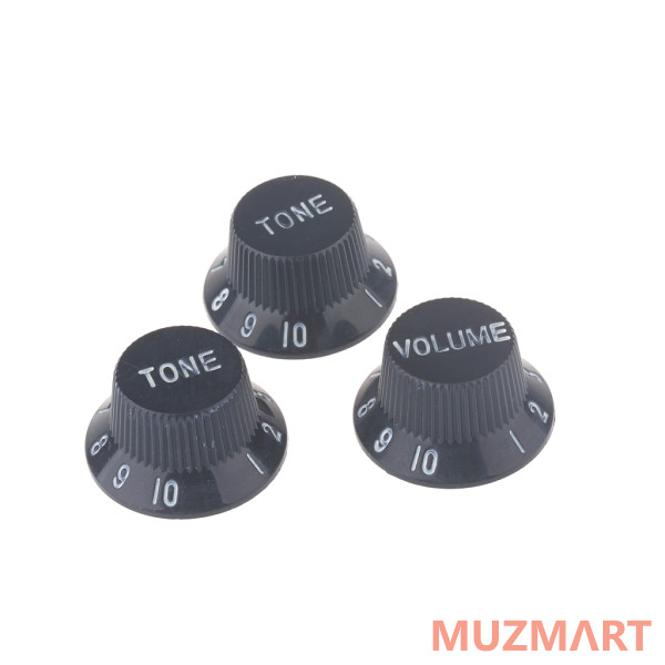 Musiclily M150 Комплект ручек потенциометров (2+1), черные