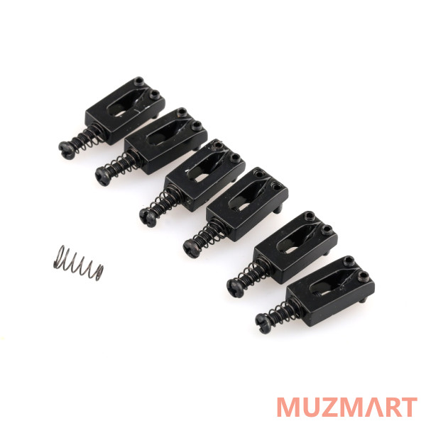 Musiclily MX0884BK-6 Седло для бриджа, черное, 6шт