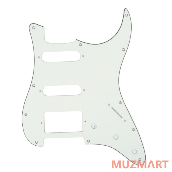 Musiclily MX0312 Пикгард трёхслойный для Fender Stratocaster, 3 слоя, белый