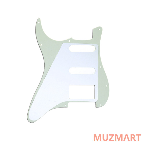 Musiclily MX0312 Пикгард трёхслойный для Fender Stratocaster, 3 слоя, белый