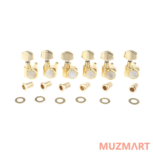 Musiclily MX1510GD-6 Колки для гитары, 6л, локовые, золото