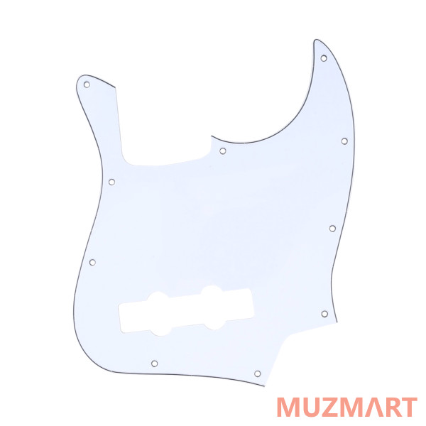 Musiclily MX0400 Защитная накладка бас-гитары Standard Jazz Bass, 3 слоя, белая