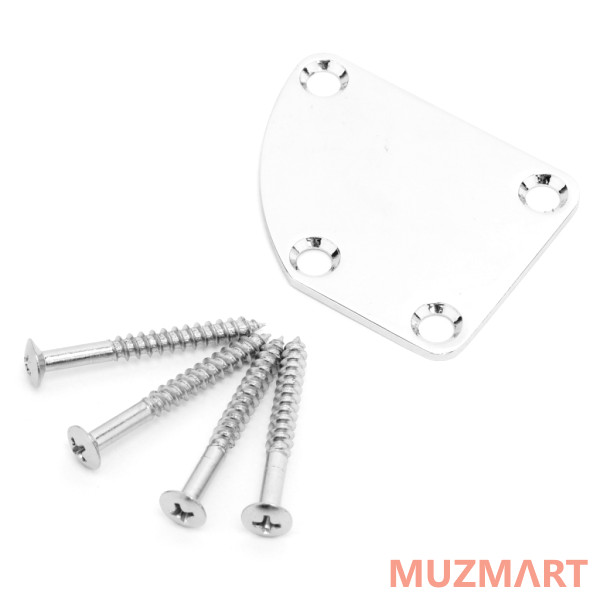 Musiclily MX0882CR Пластина крепления грифа, хром