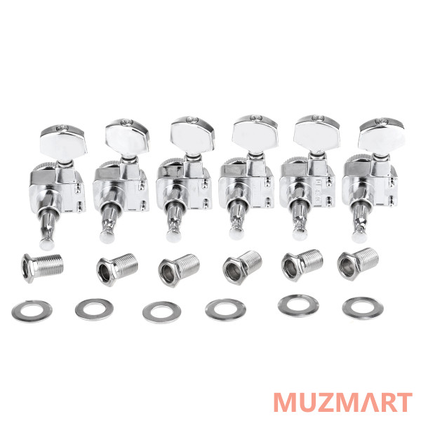 Musiclily MX1720CR-6 Колки для гитары, 6л, локовые, хром, 6шт