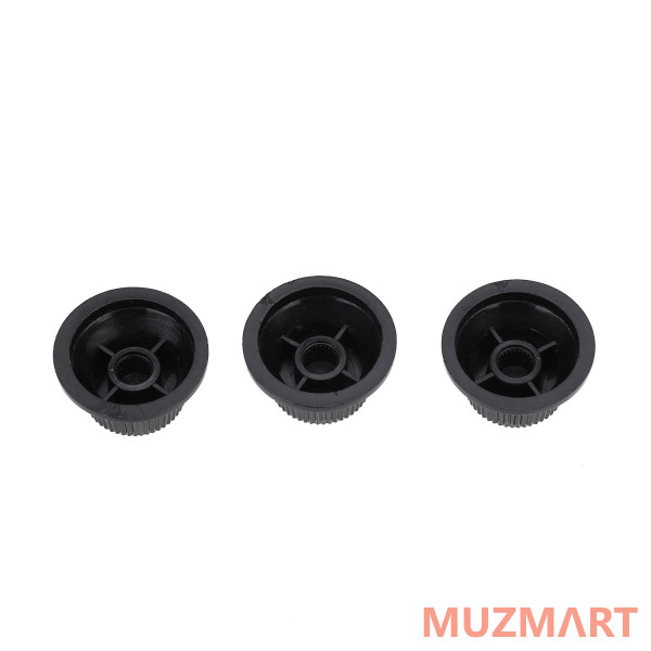 Musiclily MX1563BK-2MX1564BK Комплект ручек потенциометров (2+1), Strat Style, черные