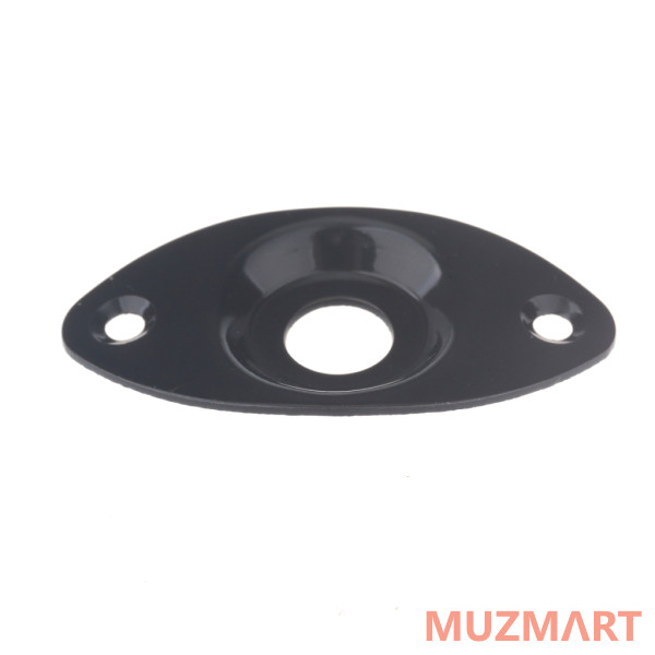 Musiclily M770 Накладка выходного разъема гитары, овальная, черная, 10 шт