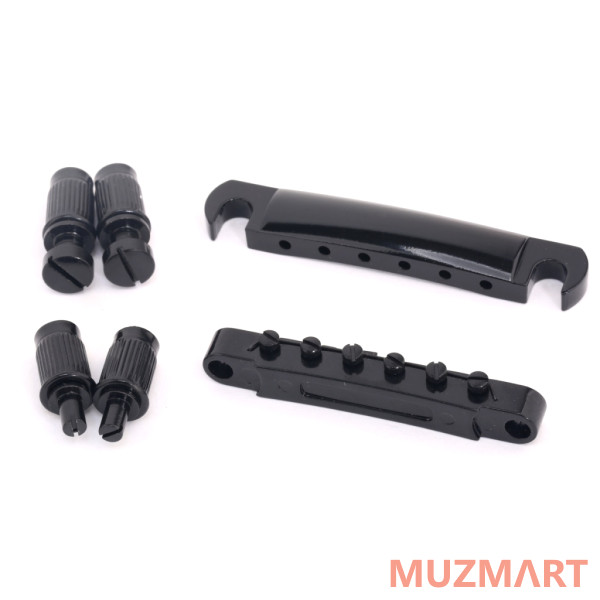 Musiclily M678 Бридж Tune-O-Matic и стоп-бар для Gibson Les Paul, черный