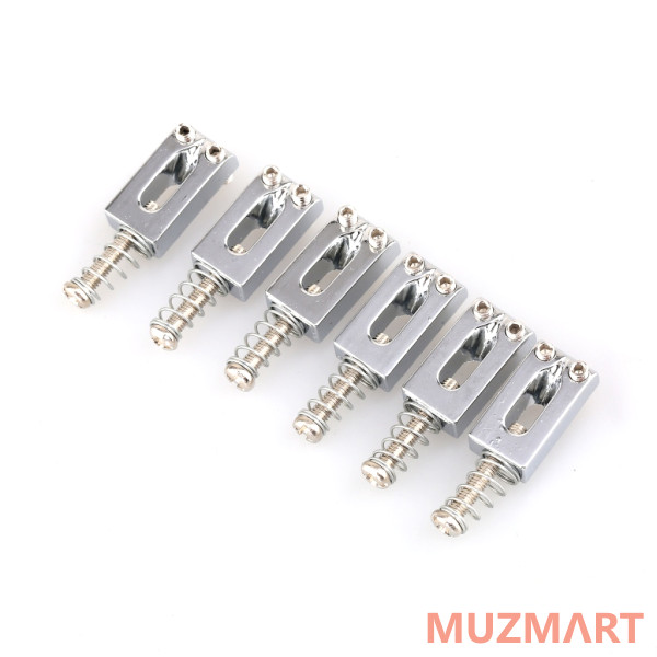 Musiclily MX0884CR-6 Комплект седел для бриджа (6шт), хром