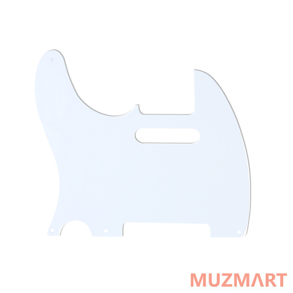 Musiclily MX1410WH Защитная накладка гитары Fender Telecaster, 3 слоя, белая