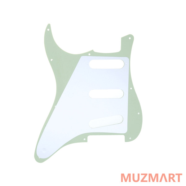 Musiclily MX1148IV Защитная накладка гитары Fender Stratocaster SSS, 3 слоя, слоновая кость