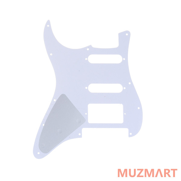 Musiclily MX1380WH Защитная накладка гитары Fender Stratocaster HSS, 3 слоя, белая