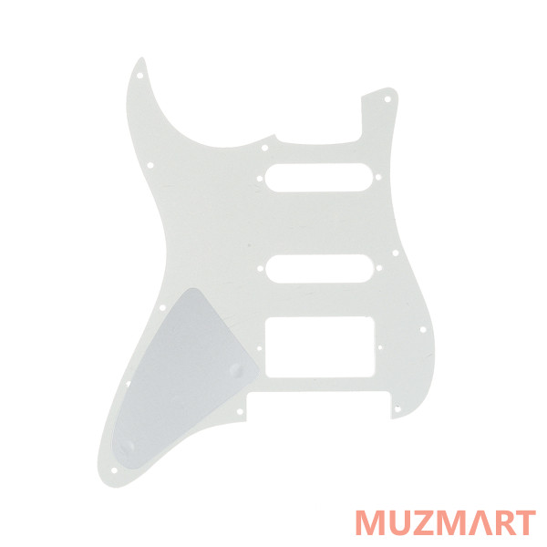 Musiclily MX1380AW Защитная накладка гитары Fender Stratocaster HSS, 3 слоя, белая