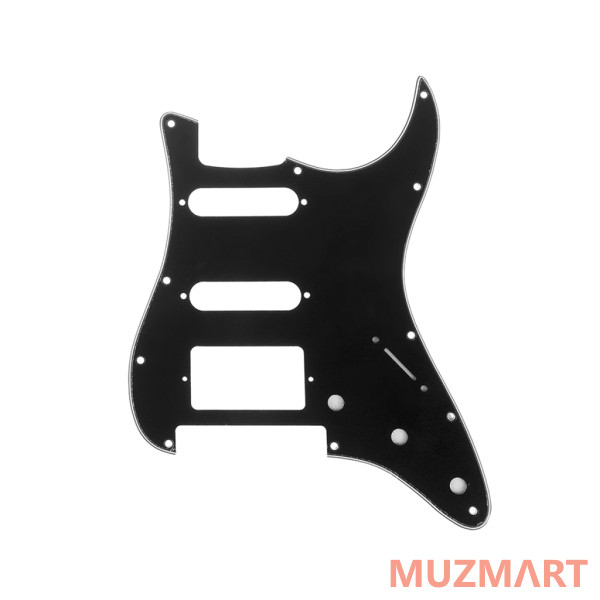 Musiclily MX1380BK Защитная накладка гитары Fender Stratocaster HSS, 3 слоя, черная