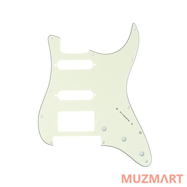 Musiclily MX1380IV Защитная накладка гитары Fender Stratocaster HSS, 3 слоя, слоновая кость