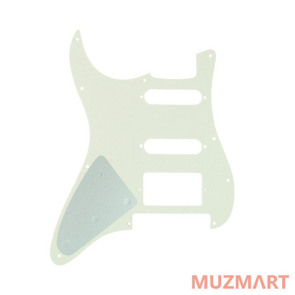 Musiclily MX1380IV Защитная накладка гитары Fender Stratocaster HSS, 3 слоя, слоновая кость