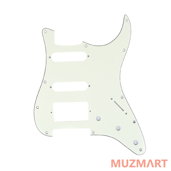 Musiclily MX1382IV Защитная накладка гитары Fender Stratocaster HSS, 3 слоя, слоновая кость