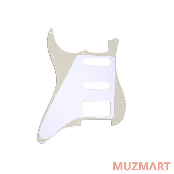 Musiclily MX0313 Защитная накладка электрогитары Fender Stratocaster HSS, 3 слоя, кремовая
