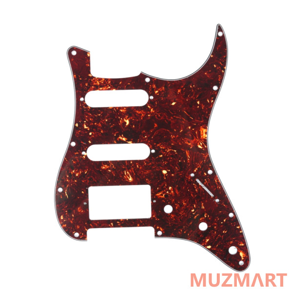 Musiclily MX0332 Защитная накладка электрогитары Fender Stratocaster HSS, 4 слоя, черепаший панцирь
