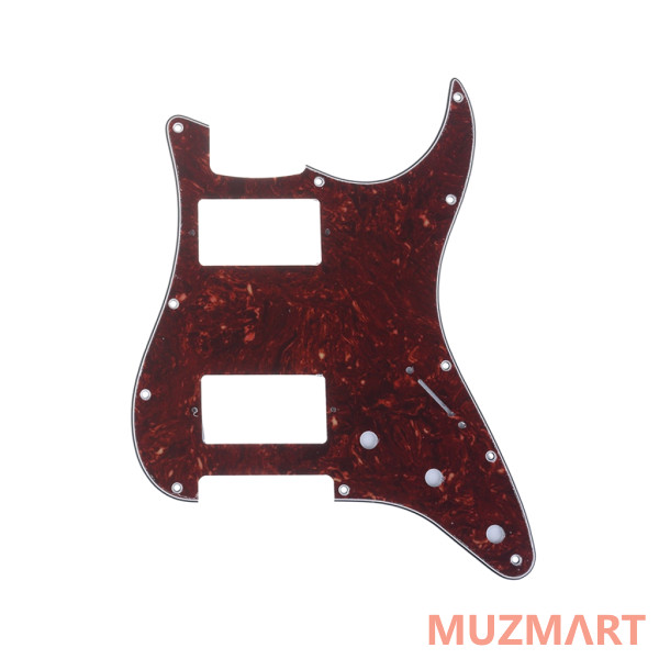 Musiclily MX1379BT Защитная накладка электрогитары Fender Stratocaster HH, 4 слоя, черепаший панцирь