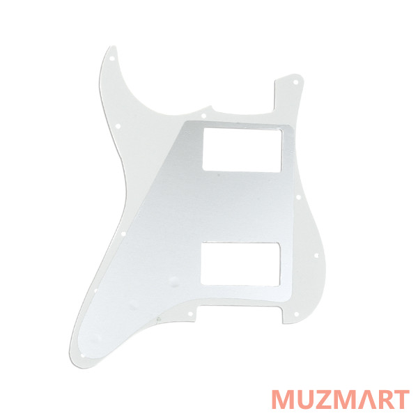 Musiclily MX1379AW Защитная накладка электрогитары Fender Stratocaster HH, 3 слоя, белая