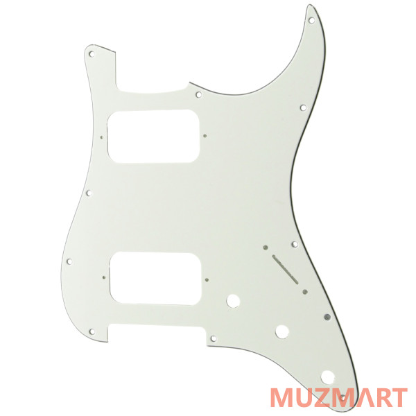 Musiclily MX2248AW Защитная накладка электрогитары Fender Stratocaster HH, 3 слоя, белая