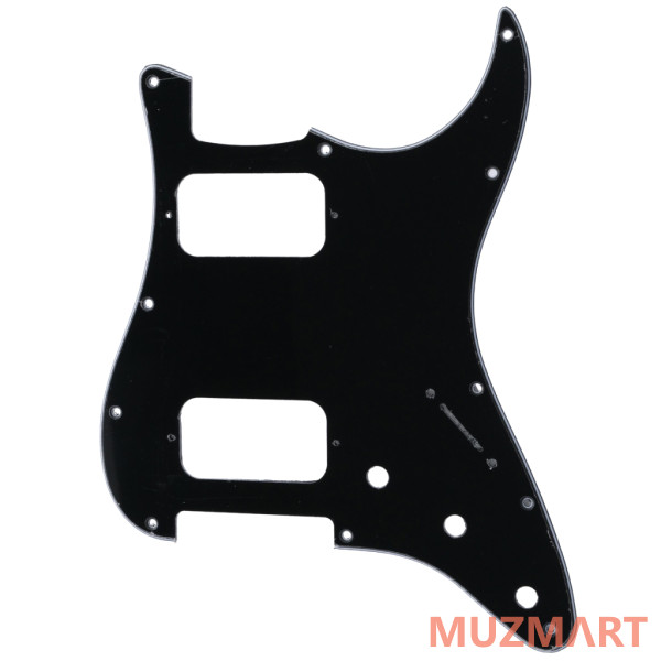 Musiclily MX2248BK Защитная накладка электрогитары Fender Stratocaster HH, 3 слоя, черная