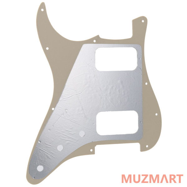 Musiclily MX2248CM Защитная накладка электрогитары Fender Stratocaster HH, 3 слоя, кремовая
