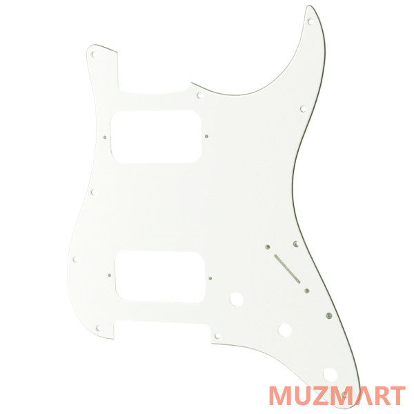 Musiclily MX2248WH Защитная накладка электрогитары Fender Stratocaster HH, 3 слоя, белая