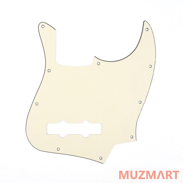 Musiclily MX0403 Защитная накладка бас-гитары Jazz Bass, 3 слоя, кремовая