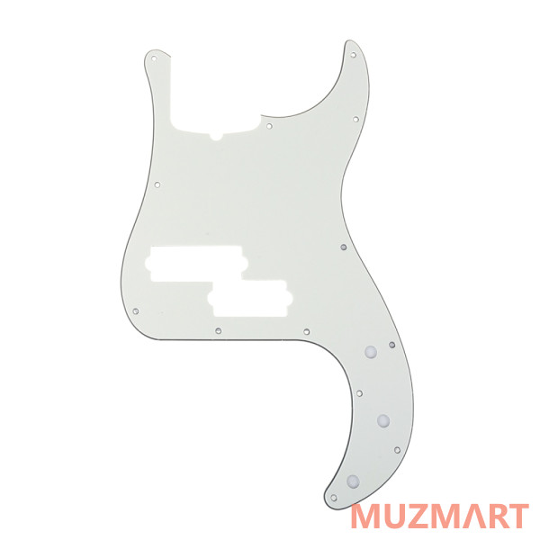 Musiclily MX1395AW Защитная накладка 5-струнной бас-гитары Precision Bass, 3 слоя, белая