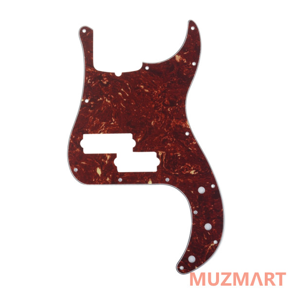 Musiclily MX1395BT Защитная накладка 5-струнной бас-гитары Precision Bass, 4 слоя, черепаший панцирь