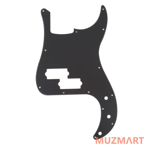 Musiclily MX0360 Защитная накладка бас-гитары Precision Bass, 1 слой, черная матовая