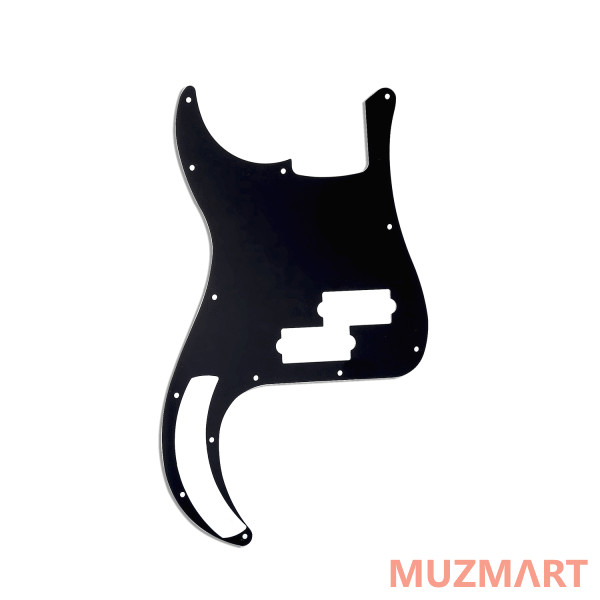 Musiclily MX0360 Защитная накладка бас-гитары Precision Bass, 1 слой, черная матовая