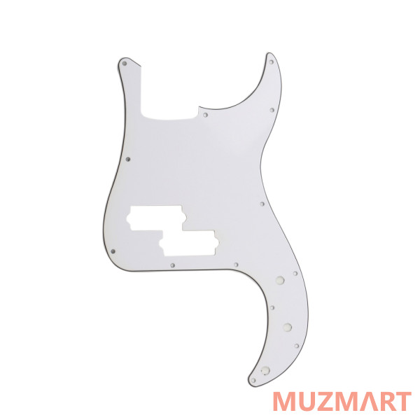 Musiclily MX0355 Защитная накладка бас-гитары Precision Bass, 3 слоя, белая