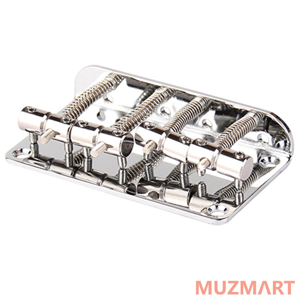 Musiclily M216 Бридж для бас-гитары, Vintage, хром
