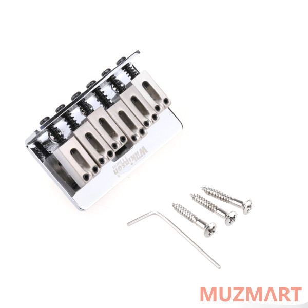 Musiclily MX1809CR Бридж Wilkinson для Squier/Mexico Fender Strat, хром
