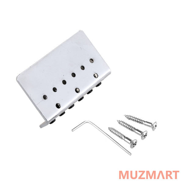 Musiclily MX1809CR Бридж Wilkinson для Squier/Mexico Fender Strat, хром