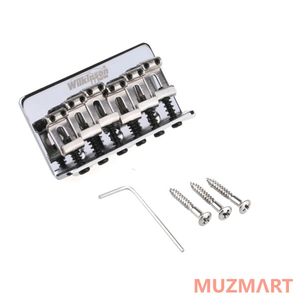 Musiclily MX1810CR Бридж Wilkinson для Squier/Mexico Fender Strat, хром