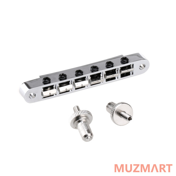 Musiclily MX1815CR Бридж Tune-O-Matic Wilkinson для Les Paul, хром