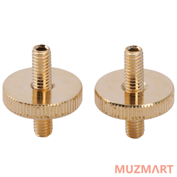 Musiclily MX2210GD-2 Опоры бриджа Tune-O-Matic ABR-1, 2шт, золото