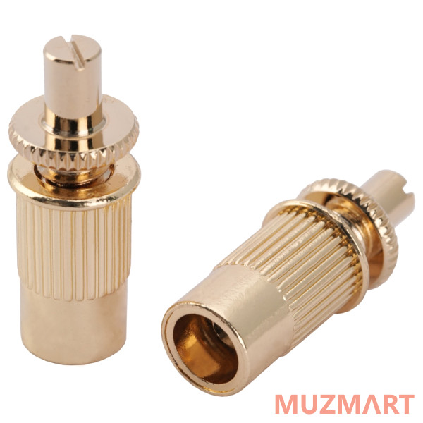 Musiclily MX2209GD Опоры бриджа Tune-O-Matic Nashville, 2шт, золото